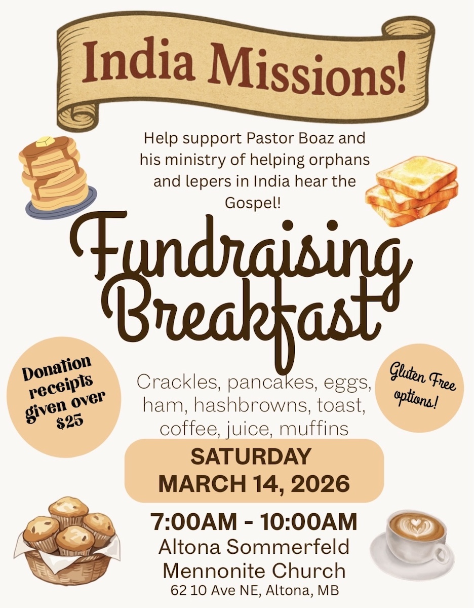 India Missions breakfast fundraiser photo